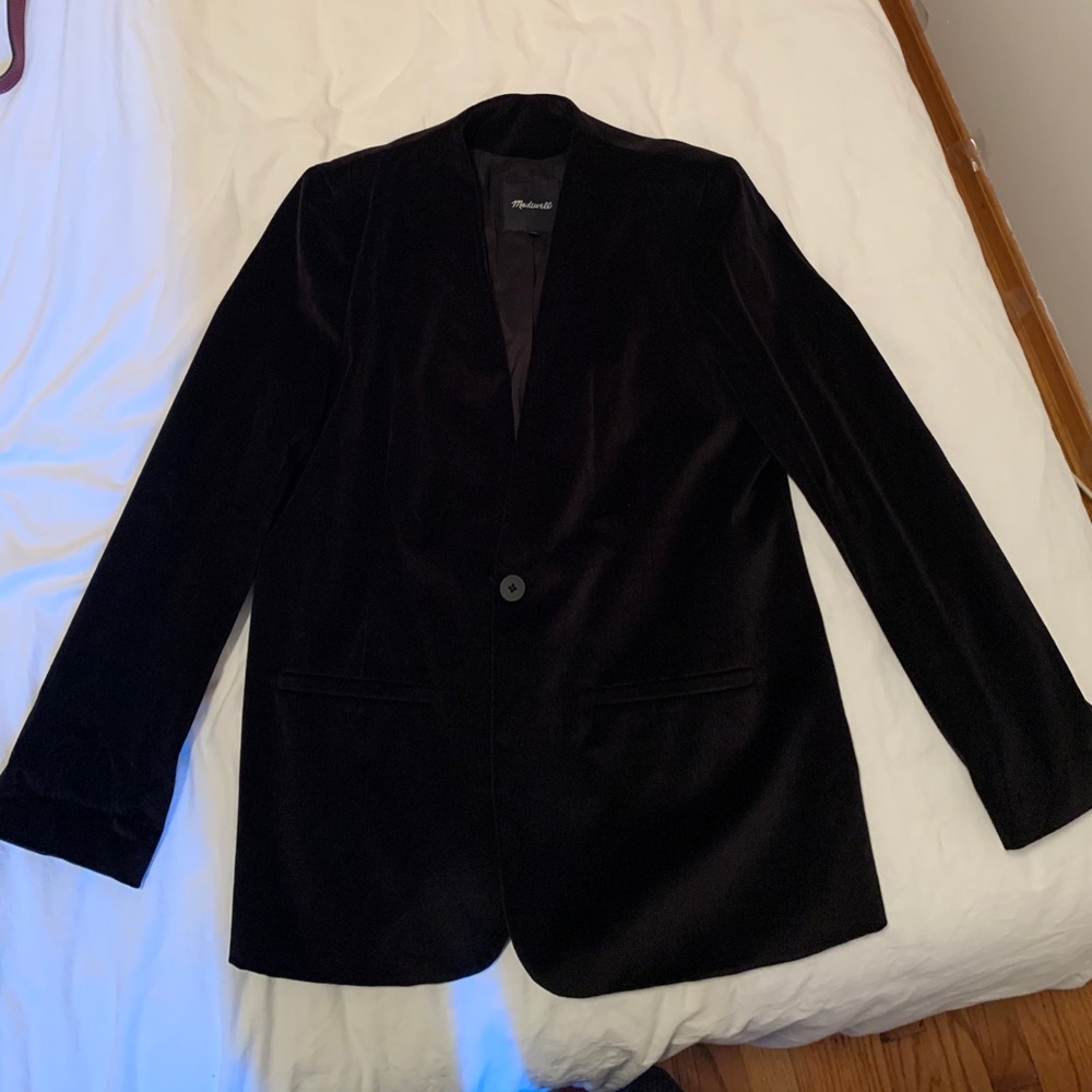 Madewell velvet blazer